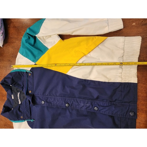 Vintage 80's Mighty Mac Jacket Windbreaker Fall Full Zip Mens Sz L - Picture 2 of 10